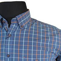 Casa Moda Pure Cotton Windowpane Check Fashion Shirt