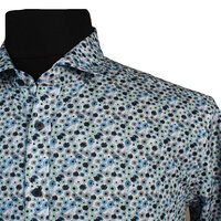 Casa Moda Pure Cotton Paint Splosh Pattern Fashion Shirt