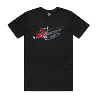 Retro Pure Cotton Trike To Bike Print Fashion Tee