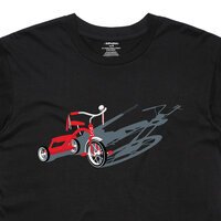 Retro Pure Cotton Trike To Bike Print Fashion Tee