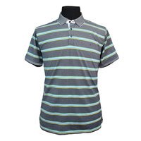 Casa Moda Cotton Mix Multi Horizontal Stripe Fashion Polo