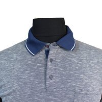 Casa Moda Cotton Mix Marl Weave Tipped Detail Polo