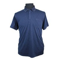 Casa Moda Cotton Mix Marl Weave Tipped Detail Polo