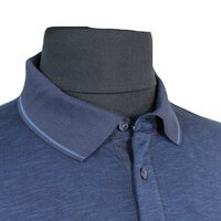 Casa Moda Cotton Mix Marl Weave Tipped Detail Polo