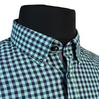 Casa Moda Pure Cotton Classic Gingham Check Buttondown Collar