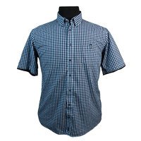 Casa Moda Pure Cotton Classic Gingham Check Buttondown Collar