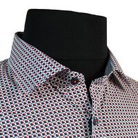 Casa Moda Pure Cotton Abstract Neat Check Fashion Shirt