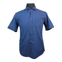 Casa Moda Pure Cotton Mini Multi Diamond Pattern Fashion Shirt