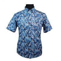 Casa Moda Pure Cotton Floral Pattern Buttondown Collar Shirt