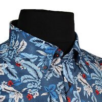 Casa Moda Pure Cotton Floral Pattern Buttondown Collar Shirt