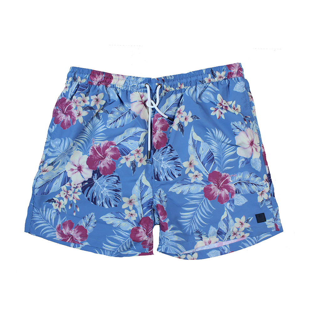 Kitaro Flower Pattern Lined Swim Short