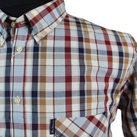 Ben Sherman Multi check cotton short sleeve shirt