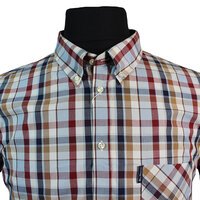 Ben Sherman Multi check cotton short sleeve shirt