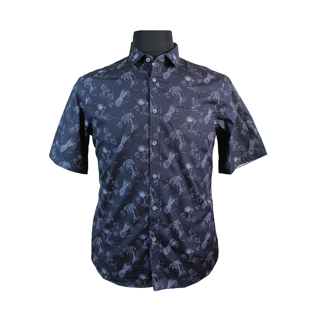 Berlin Pure Cotton Cocktail Pattern Fashion Shirt