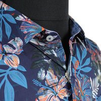 Berlin Hibiscus Print Short Sleeve Shirt
