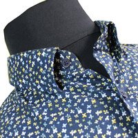 Casa Moda Pure Cotton Mini Flower Pattern Fashion Shirt