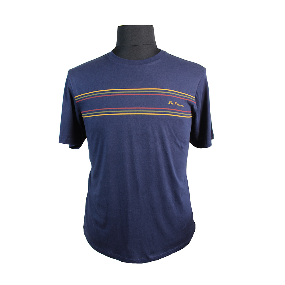 Ben Sherman Organic Cotton Chest Stripe Fashion Tee