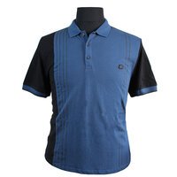 Ben Sherman Organic Cotton Stripe Panel Pattern Polo