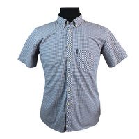 Ben Sherman Cotton Made in Egypt Classic Check Buttondown Collar