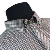 Ben Sherman Cotton Made in Egypt Classic Mini Check Short Sleeve Shirt