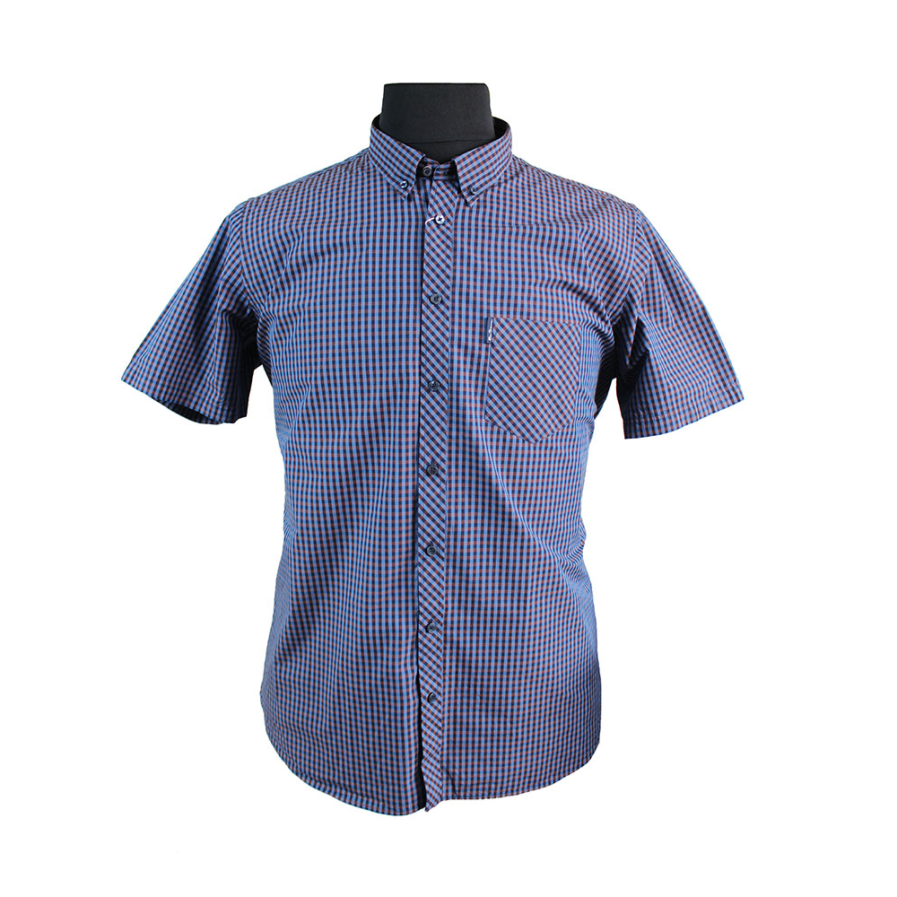 Ben Sherman Cotton Made in Egypt Classic Check Buttondown Collar