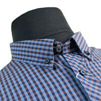 Ben Sherman Cotton Made in Egypt Classic Check Buttondown Collar