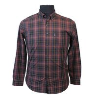 Ben Sherman Cotton Made in Egypt Small Check Buttondown Collar