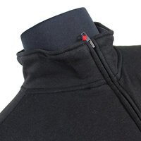 Kam Cotton Mix Full Zip Plain Sweat Top with Side Hip Pockets