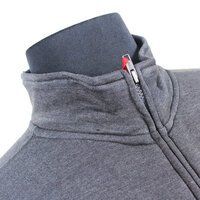 Kam Cotton Mix Full Zip Plain Sweat Top with Side Hip Pockets
