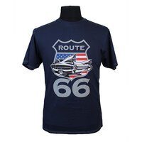 Kam Pure Cotton Classic Route 66 Logo Fashion Tee
