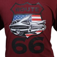 Kam Pure Cotton Classic Route 66 Logo Fashion Tee