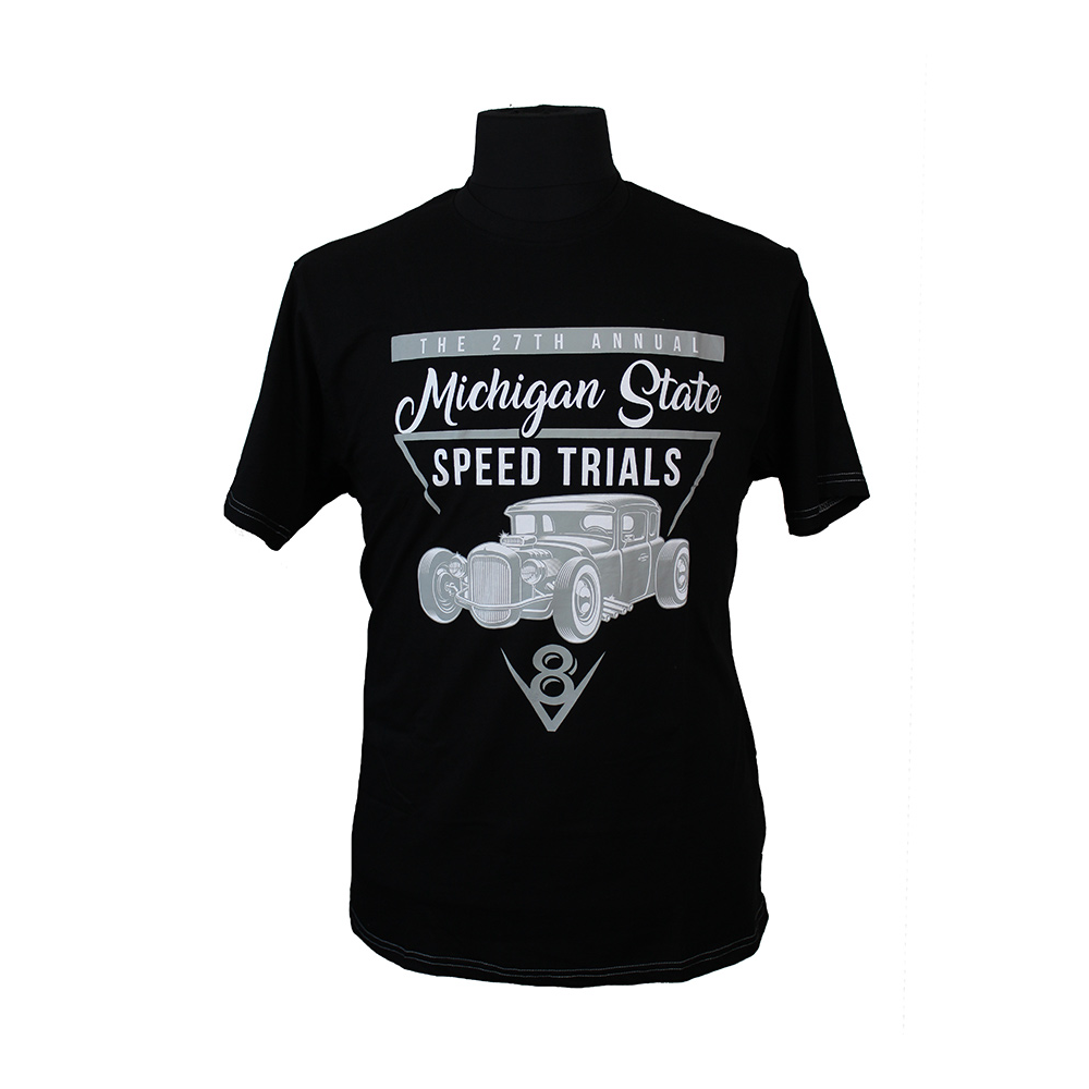 Kam Pure Cotton Michigan State Speed Trials Logo Fashion Tee