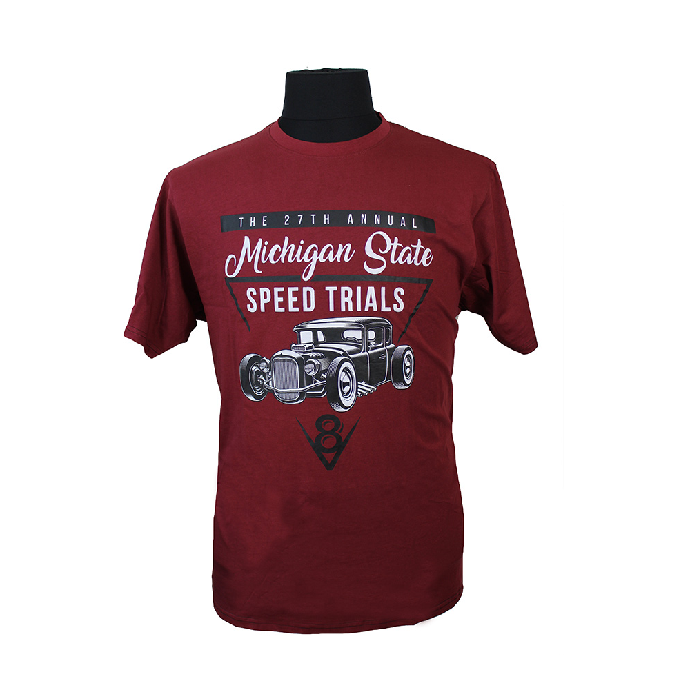 Kam Pure Cotton Michigan State Speed Trials Logo Fashion Tee