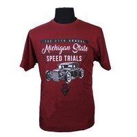 Kam Pure Cotton Michigan State Speed Trials Logo Fashion Tee