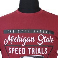 Kam Pure Cotton Michigan State Speed Trials Logo Fashion Tee