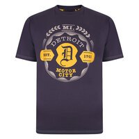 Kam Pure Cotton Detroit Motor City Logo Fashion Tee