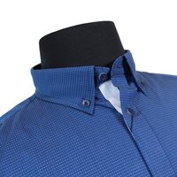 Kam Pure Cotton Classic  Dobby Spot Pattern Pocket SS Shirt