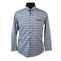 Casa Moda Pure Cotton Multi Pane Check Buttondown Collar Shirt