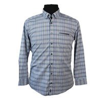 Casa Moda Pure Cotton Multi Pane Check Buttondown Collar Shirt