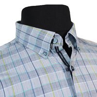 Casa Moda Pure Cotton Multi Pane Check Buttondown Collar Shirt