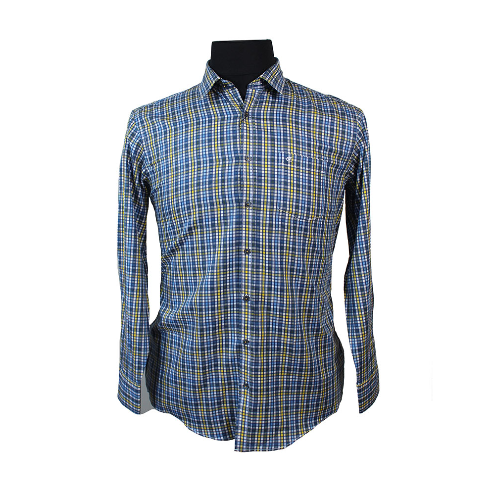 Casa Moda Pure Cotton Classic Mini Check Fashion Shirt