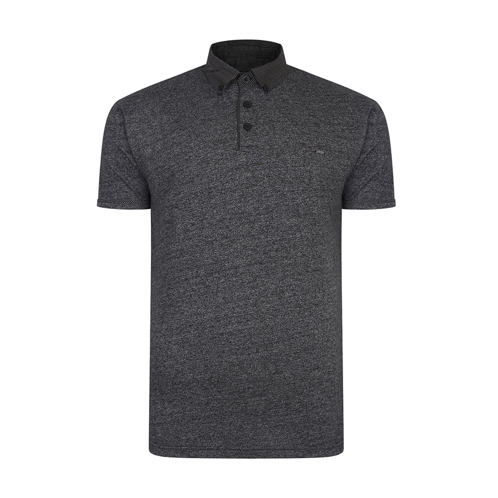 Kam Cotton Rich Marl Pattern Fashion Polo