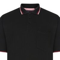 Kam Pure Cotton Pique Weave Classic Colour Tipped Polo