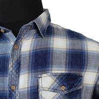 Replika Brushed Cotton Soft Handle Windowpane Check SS Shirt