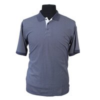 Kam Cotton Rich Mini Brick Pattern Fashion Polo