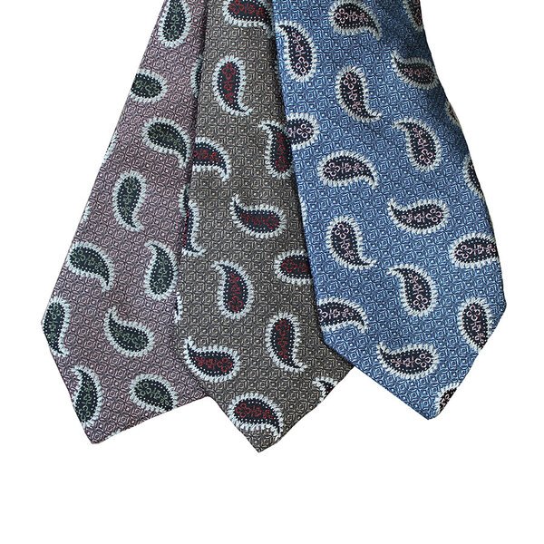 Pierre Cardin Modern Paisley Pattern Made in New Zealand Extra Long Tie-shop-by-brands-Beggs Big Mens Clothing - Big Men's fashionable clothing and shoes
