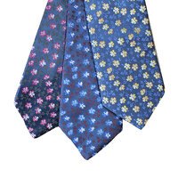 Fellini Mini Floral Pattern Made in New Zealand Extra Long Tie