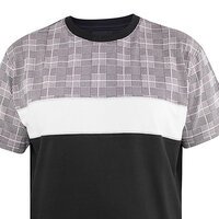 D555 Vista Abstract check Cotton Tee