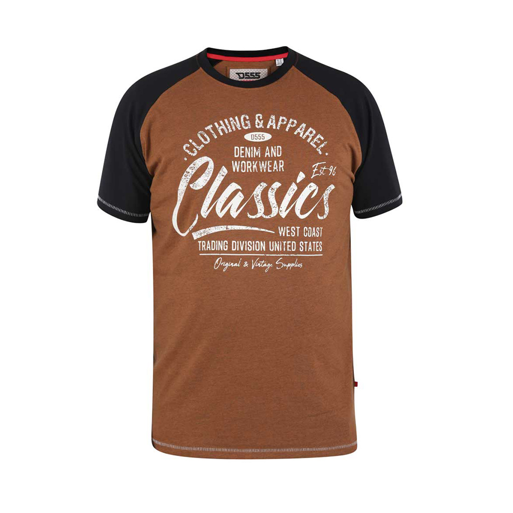D555 Charmouth Classic Tobacco Tee