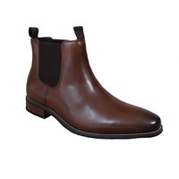 Hush Puppies Wisconsin Leather Boot Cognac